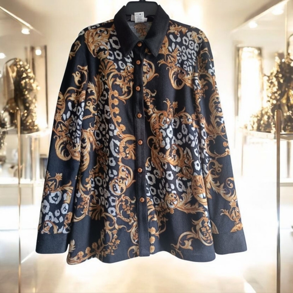 🟣S🍂Vintage Baroque Style Versace Shirt